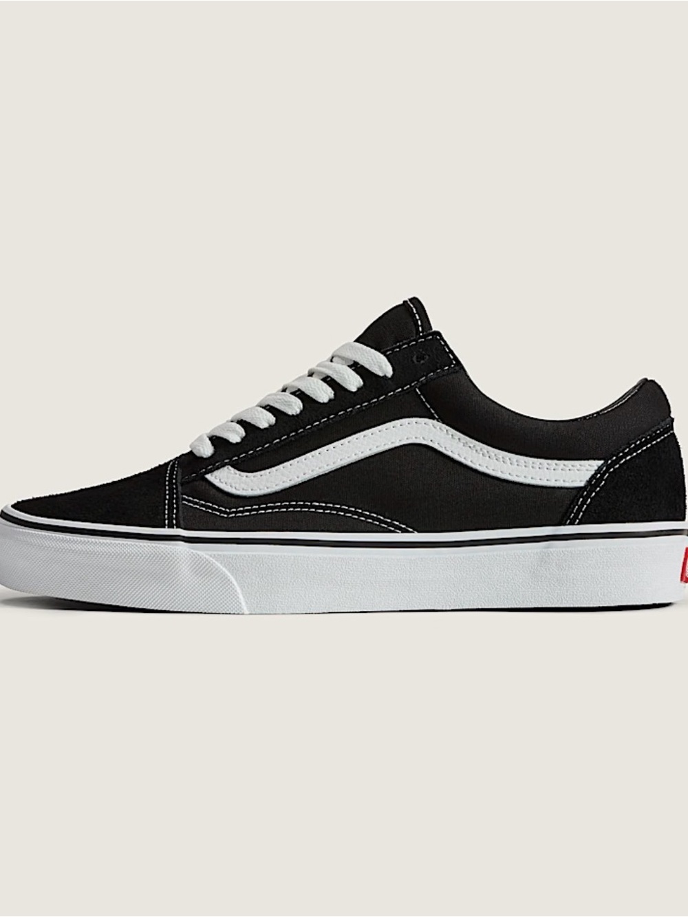Vans Black and White Old Skool Low-Top Sneaker
